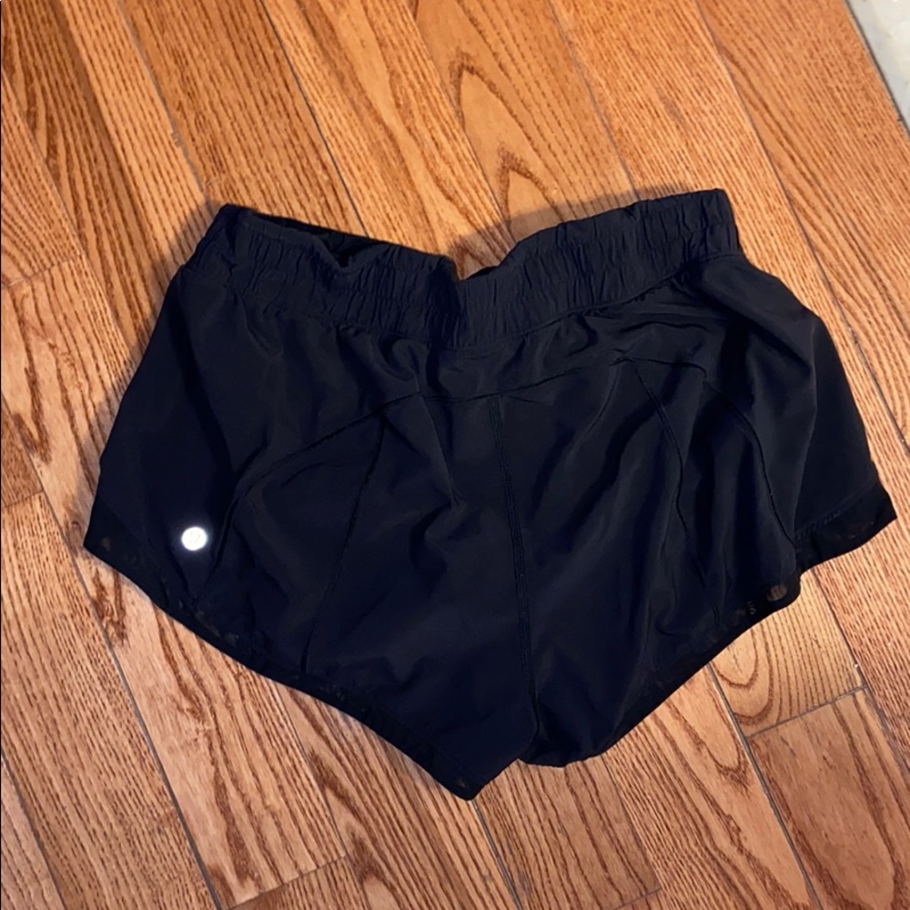 Lululemon black shorts, size 6